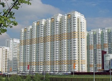 Residential buildings in Mitino, Moscow