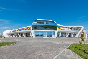 Объекты завершенного строительства: проведена фотосессия ледового дворца «Кристалл арена», Красноярск