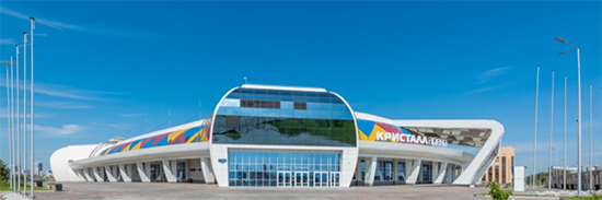 Объекты завершенного строительства: проведена фотосессия ледового дворца «Кристалл арена», Красноярск